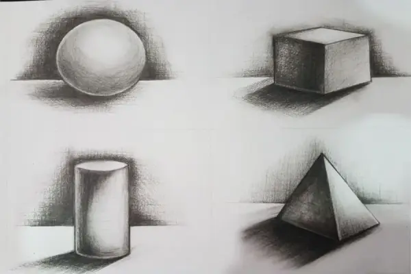آموزش نقاشی ساده و زیبا سیاه قلم